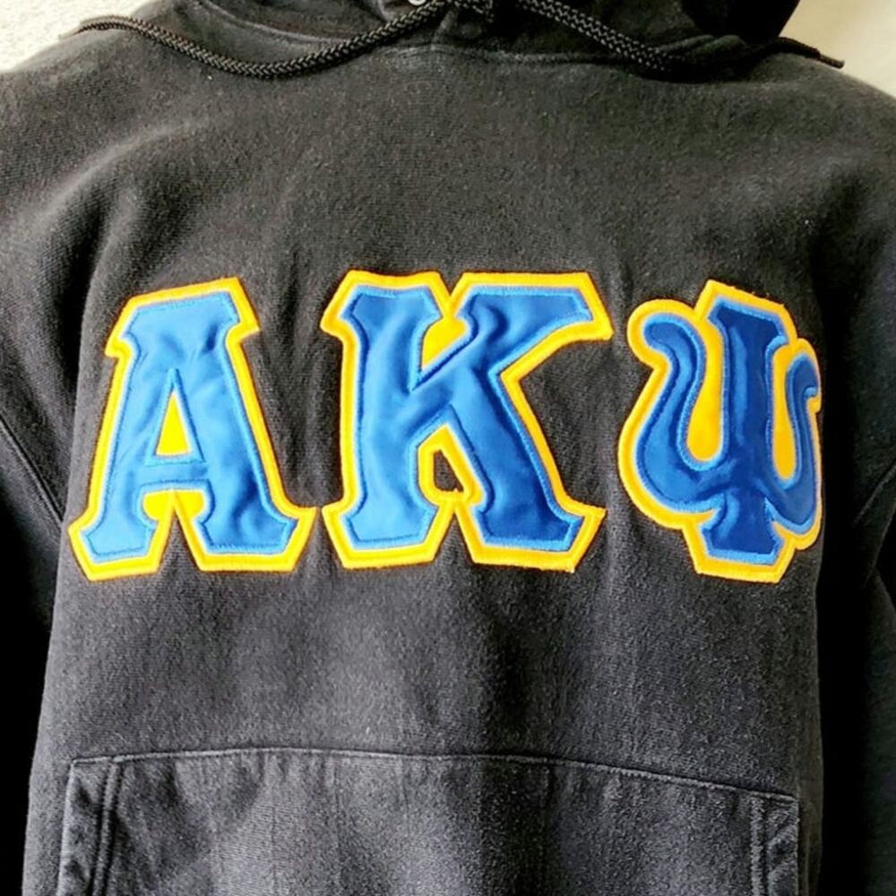 Men's Medium reverse weave Champion Alpha Kappa Psi hoodie